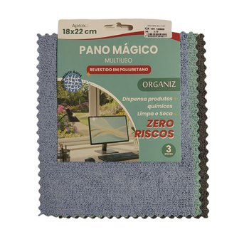 10980- PANO MÁGICO P/LIMPEZA 3PÇS
