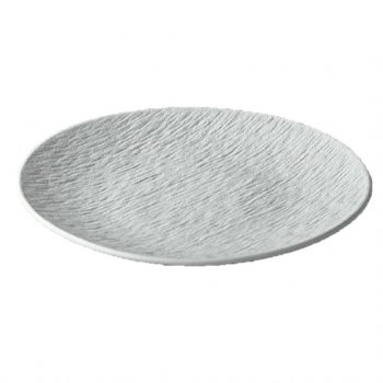 11069- PRATO RASO EFEIT PEDRA 20CM BRANC