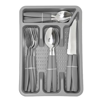 11413- KIT TALHERES L CANADA CINZA 24P