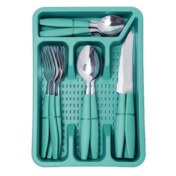 11416- KIT TALHERES L CANADA VERDE 24PÇS
