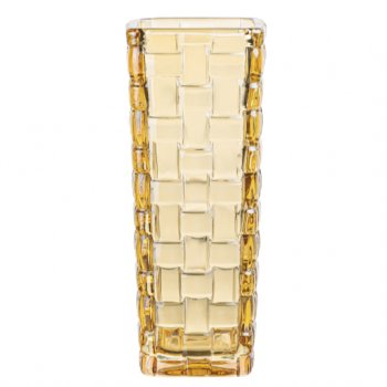 89059-VASO DECORATIVO WEAVE ÂMBAR