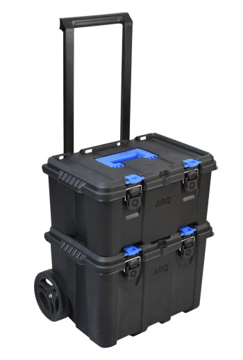 KIT CAIXA DE FERRAMENTAS MODULAR ULTRA BOX C RODAS 2 EM 1