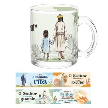 89152- CANECA RELIGIOSA COLEÇÃO LUZ E FÉ