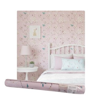 11381- PAPEL DE PAREDE ADESIV FLORAL ROS