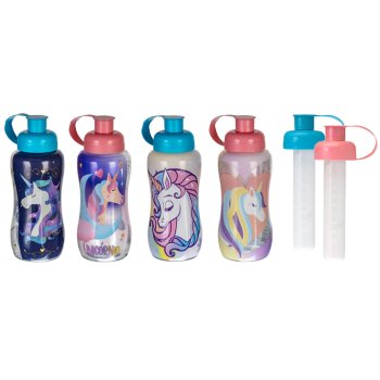SQUEEZE SL.PET UNICÓRNIO C/TUBO DE GELO550ML(12UN)