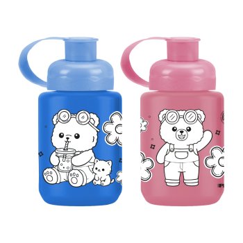 SQUEEZE PET GARRAFUN URSINHO 330ML (12UN) (COLORIR)