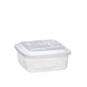 POTE QUADRADO GRANDE 1800ML - TRANSPARENTE