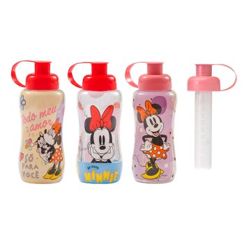 SQUEEZE SLEEVE PET MINNIE C/TUBODEGELO 550ML(30UN)