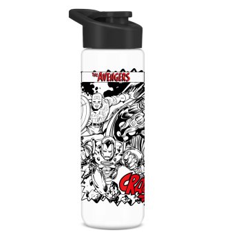 SQUEEZE PET MARVEL COMICS (SH) TRANSLUCIDA 700ML (12UN)
