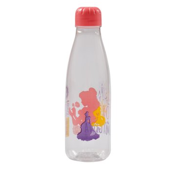 SQUEEZE PET PARIS PRINCESAS TRANSLUCIDA 600ML (12UN)
