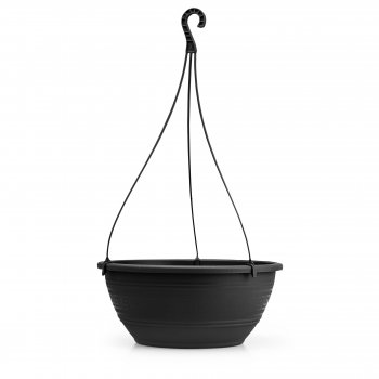 VASO REDONDO 6,6 L COM ALÇA 50 CM - PRETO