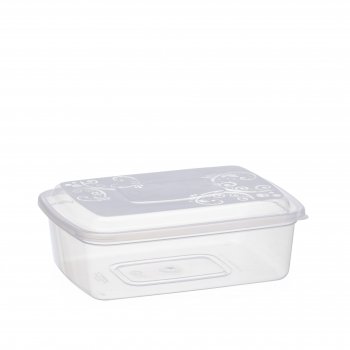 POTE RETANGULAR GRANDE 1800ML - TRANSPARENTE