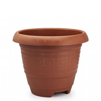 VASO REDONDO PP 650 ML- TERRA COTA