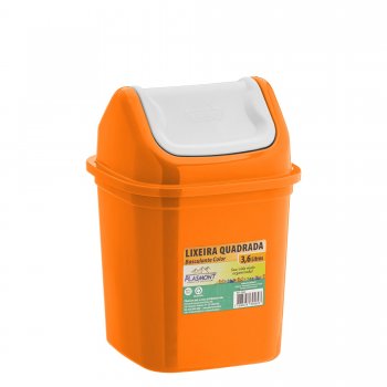 LIXEIRA QUAD. BASCULANTE 3,6L - COLOR