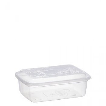 POTE RETANGULAR GRANDE 1500ML - TRANSPARENTE