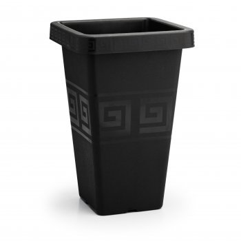 VASO GREGO QUADRADO  13 L - PRETO