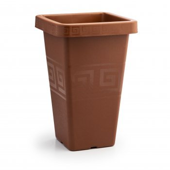 VASO GREGO QUADRADO  19,5 L -TERRA COTA