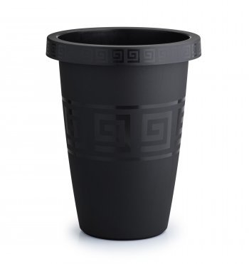 VASO GREGO REDONDO  14,5 L - PRETO