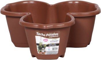 VASO PÉTALAS EMPILHÁVEL 1 L - TERRA COTA