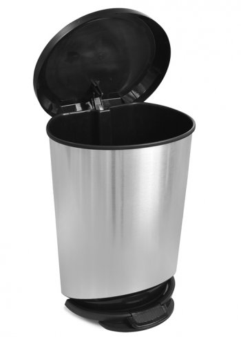 LIXEIRA COM PEDAL 20L - LABEL INOX