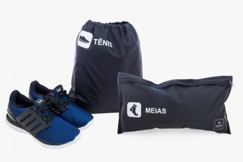 Kit 4 viagem  com 2 peças (para tênis/meia) - Preto