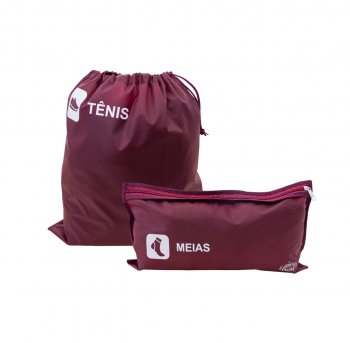 Kit p/ Tenis e meias  - Vinho