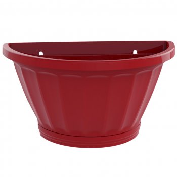 VASO DE PAREDE G C/ PRATO PP - VERMELHO