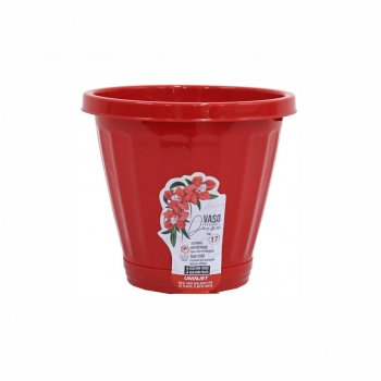 VASO N.17 C/ PRATO PP - VERMELHO