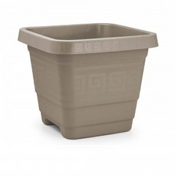 VASO QUADRADO GG 18L - AREIA