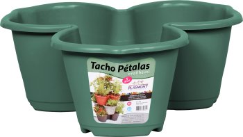 VASO PÉTALAS EMPILHÁVEL 4 LITROS - VERDE