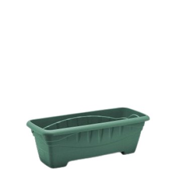 VASO RETANGULAR PP 350 ML - VERDE