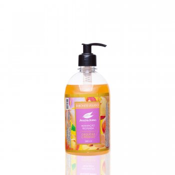 SABONETE AMAZÔNIA AROMAS 500ML ORQUIDEA E PESSEGO