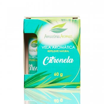 VELA PERFUMADA AMAZÔNIA AROMAS 60G CITRONELA