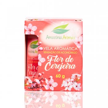 VELA PERFUMADA AMAZÔNIA AROMAS 60G FLOR DE CEREJEIRA