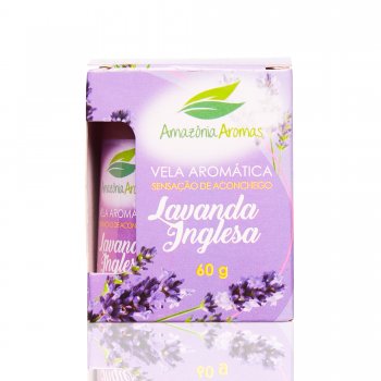 VELA PERFUMADA AMAZÔNIA AROMAS 60G LAVANDA INGLESA