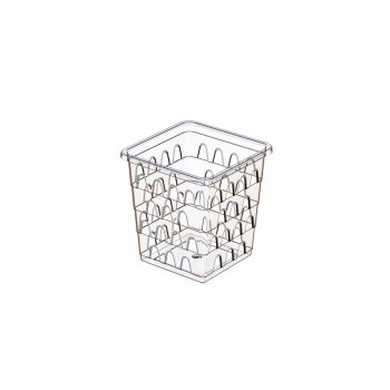 CESTO MULTIUSO P QUADR. ALTO PP-TR (10,5 X 10,5 X 11 CM)