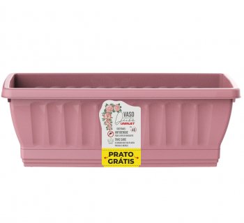 VASO JARDINEIRA N.46 C/ PRATO PP-ROSA