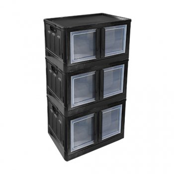 ORGANIZADOR DOBRAVEL PORTA DUPLA PRETO 75LT