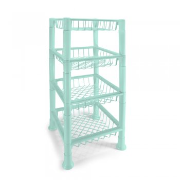 Organizador/Fruteira Premium 4 Andares – Verde Harmonia