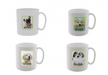 Caneca Micro-ondas Cat/Dog 450 ml – Branca