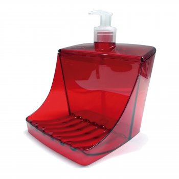 Dispenser Porta Detergente Clean 500 ml – Vermelho