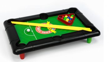 JOGO DE SINUCA DE PLASTICO C/ ACESSORIOS MD CX 60