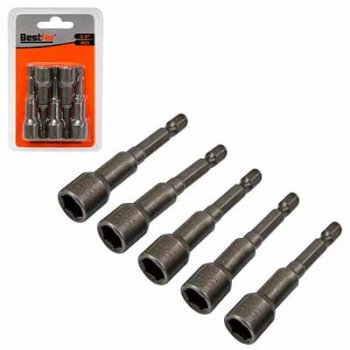 BF SOQUETE CANHAO MAGNETICO 3/8POL X 65MM 5PCS