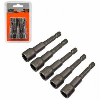 BF SOQUETE CANHAO MAGNETICO 10MM X 65MM 5PCS